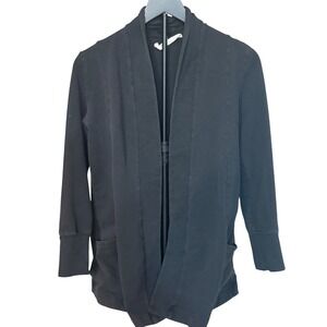 New York Company Streetwear Black Open Front Long Sleeve Cardigan Women's Size S
